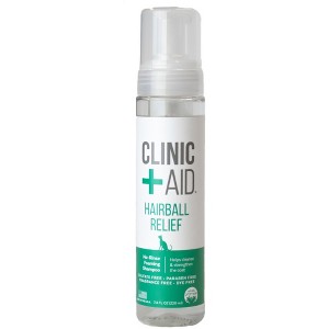 Clinic Aid Hairball Relief No-Rinse Foaming Shampoo for Cats - 7.4 fl oz - 1 of 4