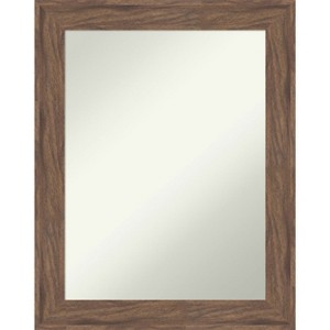 Amanti Art Pia Medium Brown Non-Beveled Framed Bathroom Vanity Wall Mirror - 1 of 4