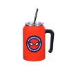 Marvel Spider-Man Great Power Great Responsibility Red 30 Oz Double Wall Stainless Steel Tumbler With Handle - 2 of 4