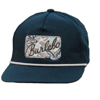 Burlebo Men's Black Camo Patch Essentials Snapback Cap