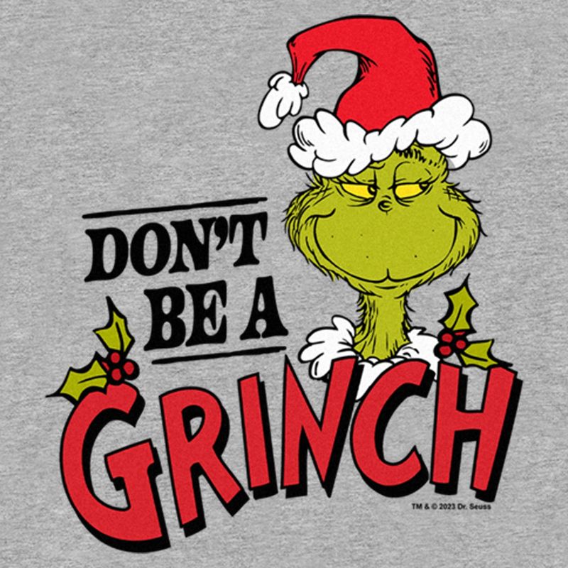 Boy's Dr. Seuss Christmas Don't Be a Grinch T-Shirt, 2 of 6