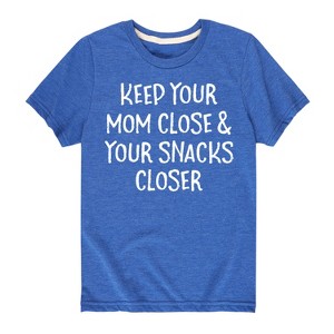 Boys' - Instant Message - Mom Close Snacks Closer Short Sleeve Graphic T-Shirt - 1 of 4