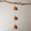 Tiered Natural 3 Bell Terracotta, Wood & Jute - Foreside Home & Garden - image 2 of 4