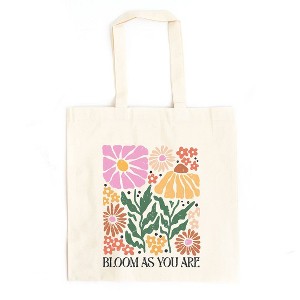 City Creek Prints Boho Bloom As You Are Canvas Tote Bag - 15x16 - Natural - 1 of 2