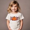 The Juniper Shop SmileyWorld Pumpkin Face Checkered Toddler Short Sleeve Tee - 3 of 4