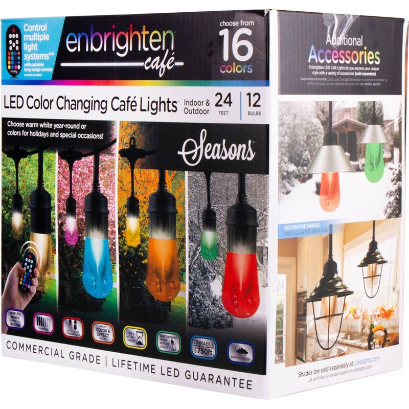 Seasons Vintage LED Café Lights with Acrylic Bulbs - Enbrighten, 1 of 12