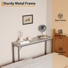 Coucheta Narrow Entryway Console Table, Sofa Side Table - Industrial Hallway Table for Small Spaces, Behind Couch Table, Multi-Functional Living Room - 4 of 4