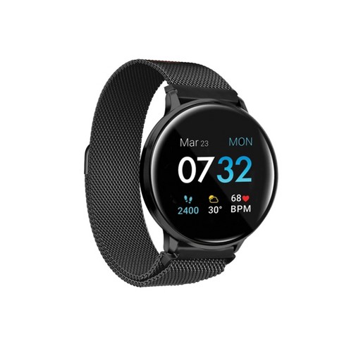 FitTouch Sport Smartwatch: Black Case with Black Strap V.2020 – FP