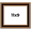 PosterPalooza | Photo Size Weathered Gold Picture Frame - UV Acrylic, Foam Board Backing, Hanging Hardware - 2 of 4