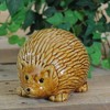 Roman 3.5" Pudgy Pals Relaxed Spined Tan Porcelain Hedgehog Table Top and Garden Figure - 3 of 3