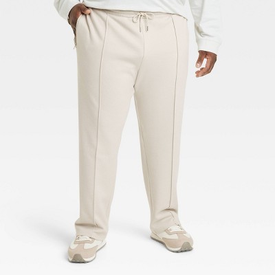 Men's Big & Tall Regular Fit Track Suit Pants - Goodfellow & Co™ Beige ...