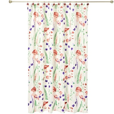 The Lakeside Collection Stella Mushroom Bath Collection - Shower Curtain