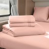 Nestl RV Queen Sheets, Super Soft 4PC Microfiber Sheet Set for Camper, Short Queen Sheets - 2 of 4