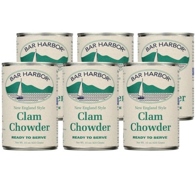 Bar Harbor Clam Chowder Soup - Case of 6/15 oz