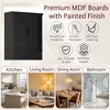 PAGED Storage Cabinet 32.6" Bathroom Organizer with 3 Drawers, Adjustable Shelves and 3 Doors, Freestanding Office Storage Unit for Room - 2 of 4