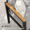 Outdoor Patio Sofa Set 4 Piece Aluminum Furniture with Glass Coffee Table and Washable Cushions for Garden, Porch, Terrace - 4 of 4