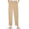 Collections Etc Elastic Waistband with Side Pockets Cotton Knit Pants - 4 of 4