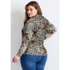 Avenue Women's Plus Size Signature Fine Gauge Cardigan - 3 of 4