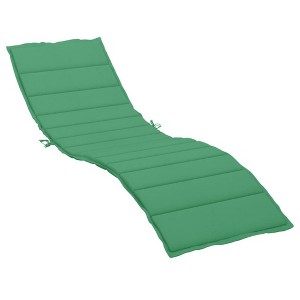 vidaXL Sun Lounger Cushion Green Oxford fabric (100% polyester) Extra Long - 1 of 4