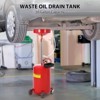 20 Gallon Oil Drain Tank, Air Operated Portable Drainer with Adjustable Funnel & Wheels - 2 of 4