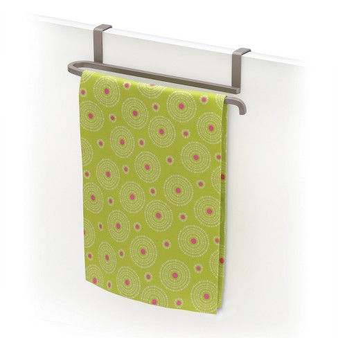 Lynk Over Cabinet Door Towel Bar Satin Nickel