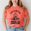 Simply Sage Market Women's Life Is Better Around The Campfire Distressed Short Sleeve Graphic Tee - 2 of 4