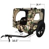DOMETOUR Pet Bike Trailer for Small/Medium Dogs, Easy Fold, Quick Release Wheels, Non-Slip Floor, Internal Leash - 3 of 4