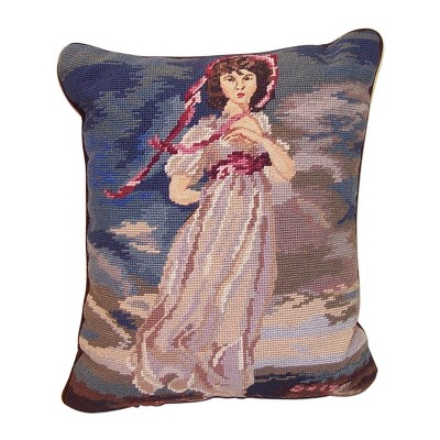 C&F Home 14" x 17" Pinky Needlepoint Pillow