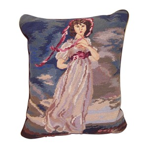 C&F Home 14" x 17" Pinky Needlepoint Pillow - 1 of 4