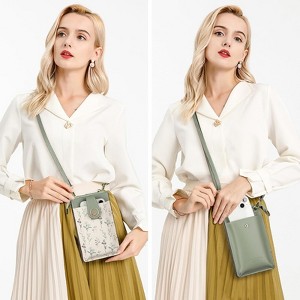FATMOON Small Crossbody Bags for Women Leather Cell Phone Purse Bag Wallet with RFID Blocking Credit Card Slots - 1 of 4