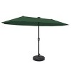 Ainfox 13ft Outdoor Patio Umbrella With Umbrella Base Double-sided Deck Pool Umbrella with 1.5 Inch Pole, Fade Resistant  for Porch, Market, Backyard - 4 of 4