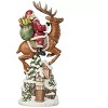 20-inch Tabletop Santa on Flying Reindeer with LED Lights Christmas Decoration - 3 of 3