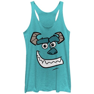 Women's Monsters Inc Sulley Face Racerback Tank Top
