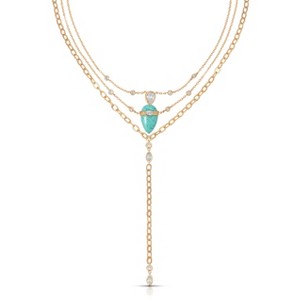 Turquoise Solstice Layered Necklace Set of 3 - Ettika - 1 of 3
