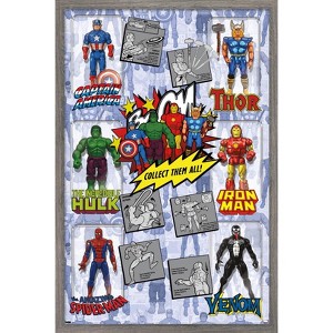 Trends International Marvel Comics - Action Figures Framed Wall Poster Prints - 1 of 4