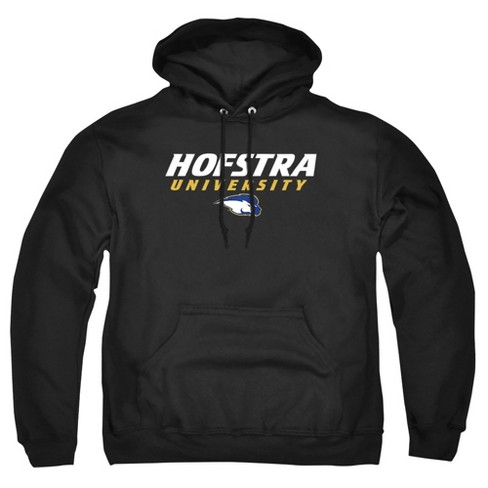 Hofstra University Official Stacked Adult Pull over Hoodie Black Medium Target