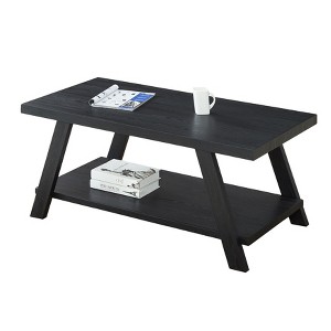 NicBex Modern Rectangle Wood Coffee Table Set of 3 with Open Storage Shelf for Living Room and Bedroom - 1 of 4