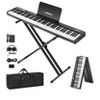 Coucheta 88-Key Digital Piano - Semi-Weighted Portable Keyboard with Full Kit (Stand, Headphones, Pedal, Power & Bag) for Beginners & Adults - 2 of 4
