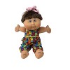 Doll Clothes Superstore Cat Print Romper Fits New Born Preemie Cabbage Patch Kid Dolls - 2 of 4