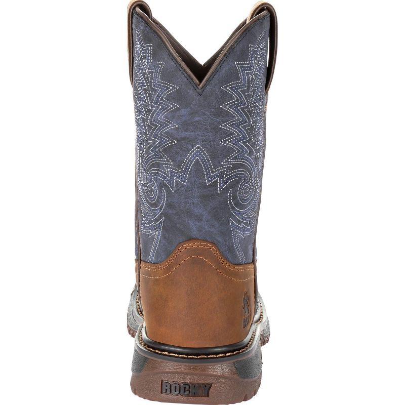 Kids Brown Rocky Ride FLX Western Boot, 5 of 9