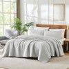 Light Grey Cotton Quilt King Size Bedding Set, 3 Pieces, 106x96 Inches - 3 of 4