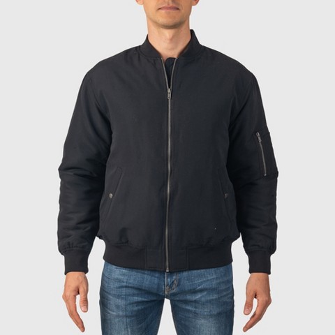 Alpine Swiss Damon Mens Bomber Jacket | Warm Quilted Flight Jacket with Pockets – Stylish Windbreaker for Casual & Layering | Versatile Outerwear