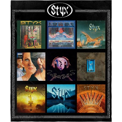 Styx Blanket Album Collection Rock and Roll Music Band Fleece Throw Blanket