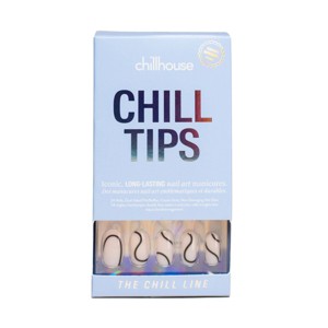 Chillhouse Chill Tips Nail Art Press On Fake Nails - The Chill Line - 24ct - 1 of 4