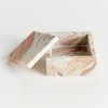 Plum & Post Jaqueline Square Lidded Box Short - Brown/White Marble - 4 of 4