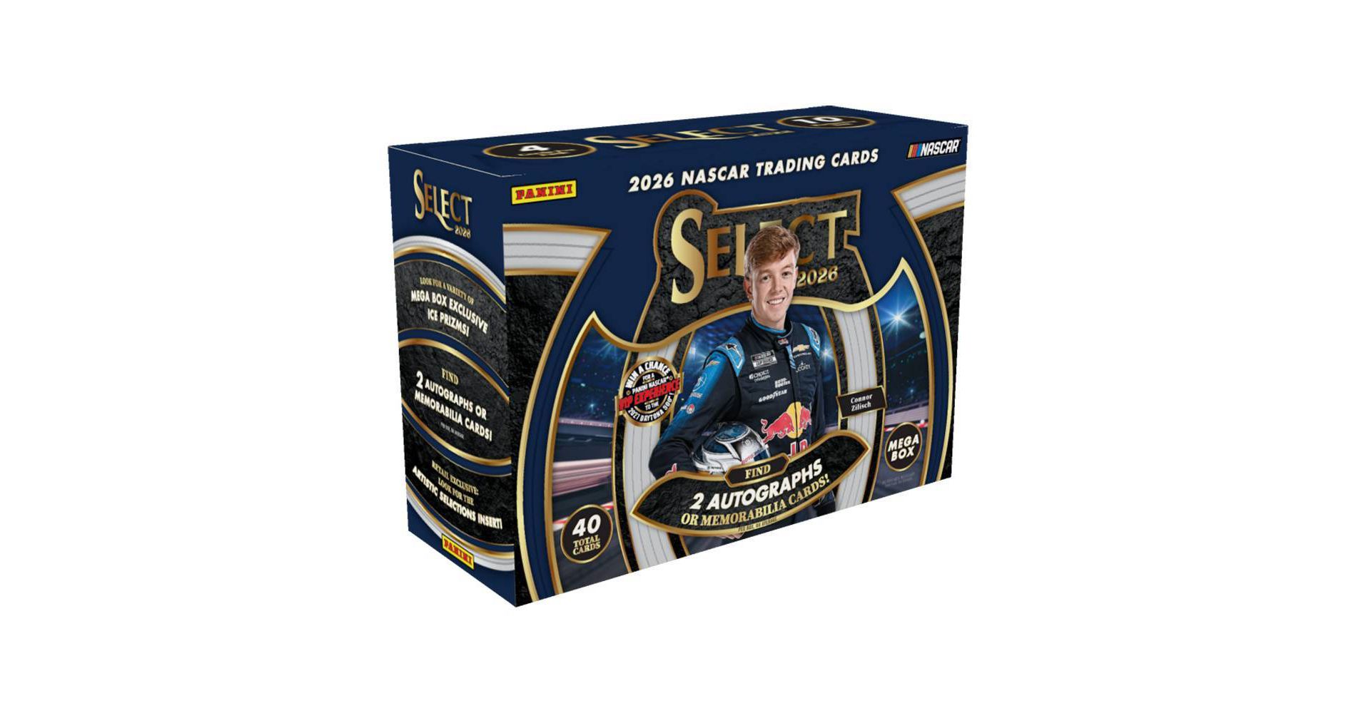2026 Panini Nascar Select Racing Trading Card Mega Box