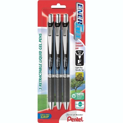 Pentel EnerGel RTX Retractable Gel Pen Fine Point Black Ink 816462