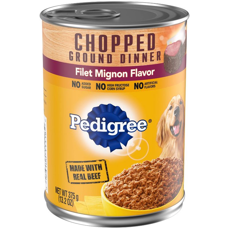 Pedigree Chopped Ground Dinner Wet Dog Food with Beef Filet Mignon Flavor - 13.2oz, 4 of 5