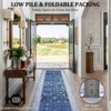 Soft Area Rugs - Machine Washable for Living Room, Non Slip Thin Low Pile Carpet, Vintage Boho Indoor Large Rugs for Bedroom Dining Room - 4 of 4