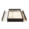 FULL BED WITH TWIN SIZE TRUNDLE AND TWO DRAWERS FOR ESPRESSO COLOR - 3 of 4